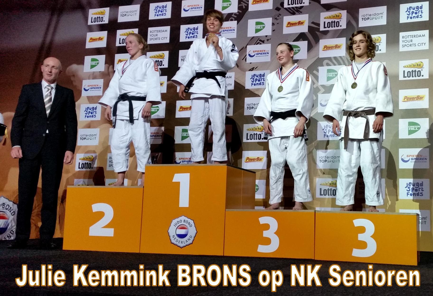 Julie Kemmink haalt brons op NK Senioren 2014